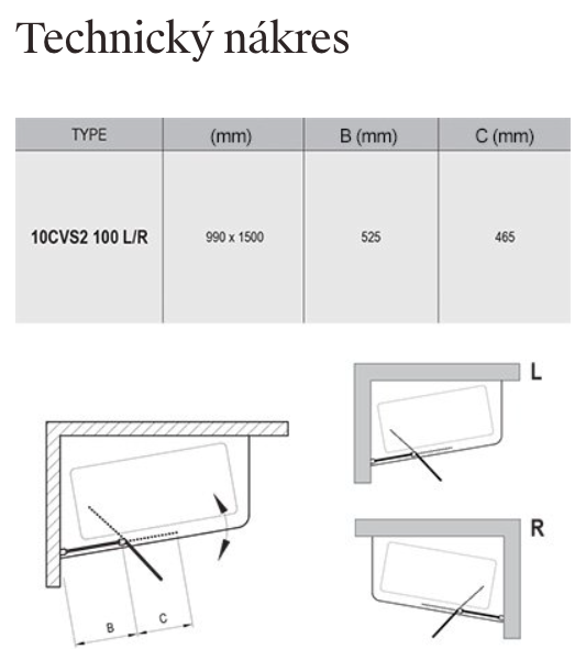 ravak-10cvs2-technicky-nakres